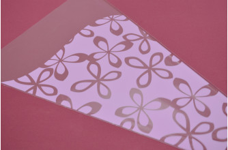 Пакет для цветов "Милана" 30см*40см*10см нежно-розовый (50шт) (0748)