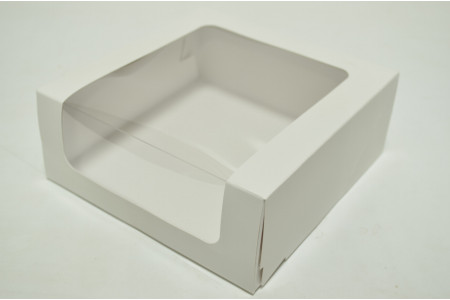 Коробка для эклеров 18см*18см*7см белая (0220)