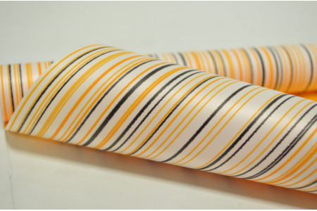 Матовая пленка "Цветная полоса" 60см*5м желтая (7102)