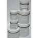 Набор шляпных коробок "CLASSIC" (6шт) белый (6360)