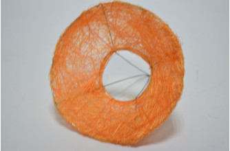Каркас "Гладкий сизаль" D15см оранжевый (0303)