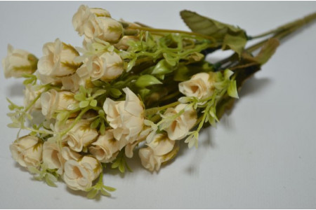 Букет "Мелкая роза" 30см шампань (9542)