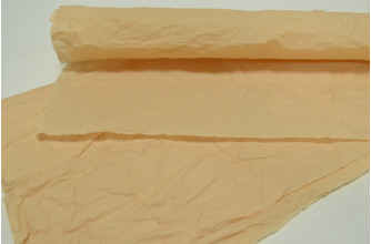 Водоотталкивающая жатая бумага в листах 52см*53см (5шт) кремовая (4588)