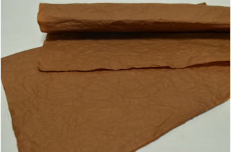 Водоотталкивающая жатая бумага в листах 52см*53см (5шт) коричневая (4625)