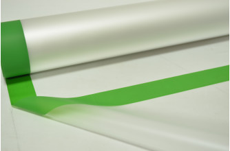 Пленка матовая с рисунком "PLASTIFLORA" 50см*9м зелёная (9214)