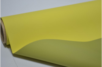 Матовая пленка двухсторонняя (Корея) 50см*10м желтая-хаки (4256)