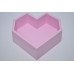 Ящик "Сердце" 24см*22см*8см розовый (3659)