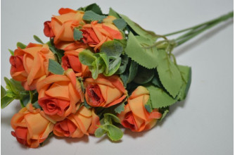 Букет "Роза эвкалипт" 30см чайная роза (7692)
