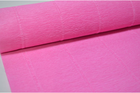 Гофрированная бумага 50см*2,5м (Италия) 554 розовая (5409)