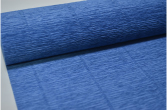 Гофрированная бумага 50см*2,5м (Италия) 615 пыльно-синяя (1509)