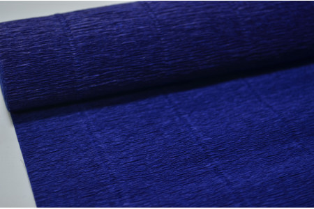 Гофрированная бумага 50см*2,5м (Италия) 555 синяя (5508)