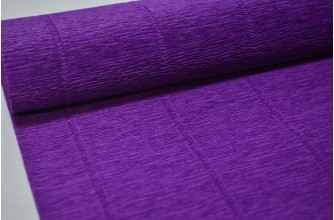 Гофрированная бумага 50см*2,5м (Италия) 593 фиолетовая (9308)