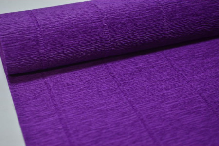 Гофрированная бумага 50см*2,5м (Италия) 593 фиолетовая (9308)
