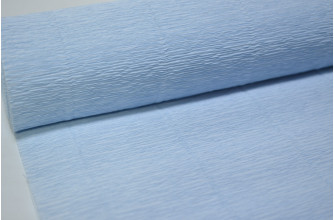Гофрированная бумага 50см*2,5м (Италия) 559 бледно-голубая (5904)