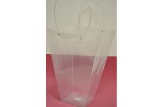 Пластиковый пакет "Трапеция" 29см*42см*15см прозрачный (3948)