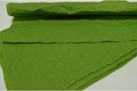 Водоотталкивающая жатая бумага в листах 52см*53см (5шт) зелёная (4656)
