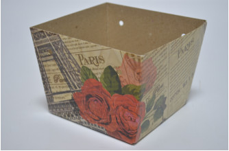 Коробочка для цветов "Paris" 15см*10см*12см (6821)