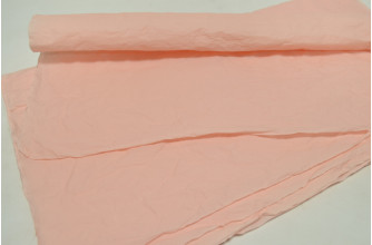 Водоотталкивающая жатая бумага в листах 52см*53см (5шт) светло-розовая (4618)