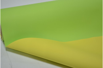Матовая пленка двухсторонняя (Корея) 50см*10м салатовая-желтая (8862)