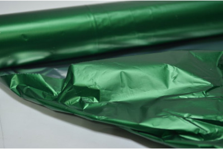 Пленка "Полисилк" (Италия) в рулоне 1м*20м зеленая-серебро (2627)