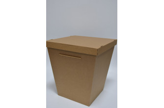 Коробка крафт с крышкой (XL) 38см*42см*27см  (9521)