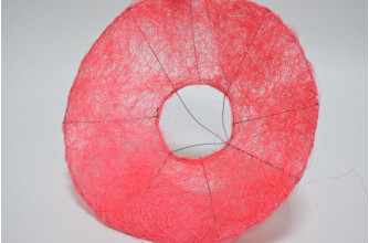 Каркас "Гладкий сизаль" D30см розовый (7143)