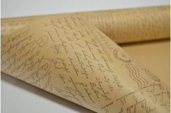 Бумага-крафт 60см*10м "Письмо в Европу" (1663)