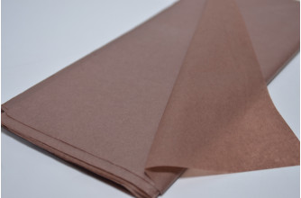 Бумага тишью 51*66см (10шт) коричневая (5297)