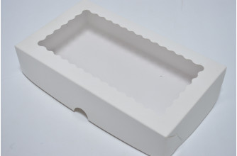 Коробка для эклеров 24см*14см*5см белая (8950)