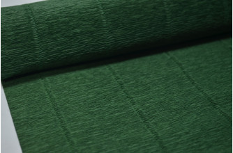 Гофрированная бумага 50см*2,5м (Италия) 561 темно-зеленая (6109)