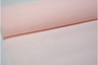 Гофрированная бумага 50см*2,5м (Италия) 616 бледно-розовая (1608)