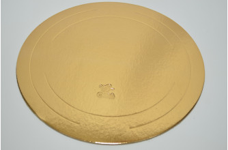 Подложка для торта 3,2мм ( D20см ) золото-жемчуг (8709)