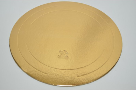 Подложка для торта 3,2мм ( D20см ) золото-жемчуг (2975)
