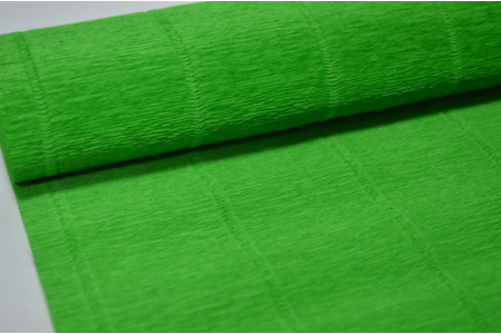 Гофрированная бумага 50см*2,5м (Италия) 563 зелёная (6307)
